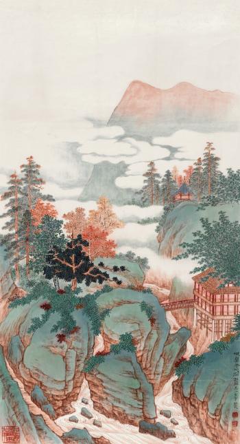 Scenery Of Mt Emei by 
																			 Wu Yifeng