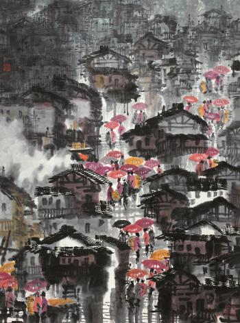 The Ancient Town Of Sichuan by 
																			 Xu Xi