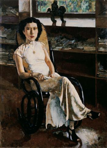 Portrait Of A Lady by 
																	 Xu Beihong