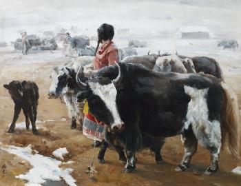 Herdswoman by 
																	 Yang Keshan