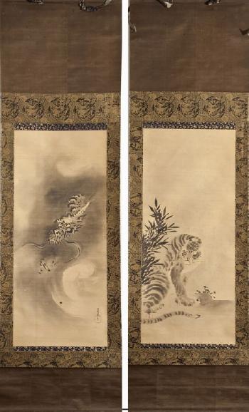 Tigre e dragone by 
																	Kano Naonobu