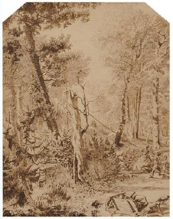Forêt de Fontainebleau by 
																	Alphonse Gabriel Vallot