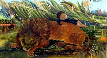 Le Lion L'Enfant by 
																	Anette Ollivary