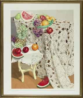 Watermelon, Fruit and Lace by 
																	Sondra Freckelton