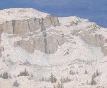 Schneebedecktes Bergmassiv by 
																	Andreas Einberger