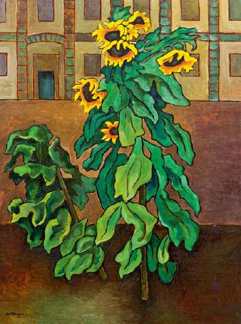 Sonnenblumen by 
																	Rudolf Haybach
