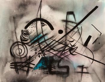 Abstrakte Komposition by 
																	Caspar Walter Rauh
