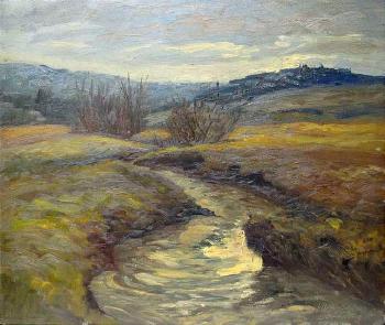 Schwäbische Landschaft by 
																	Hermann Ludwig Umgelter