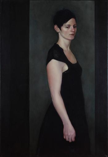 Portrait in black lace dress (Polly) by 
																	Stephanie Rew