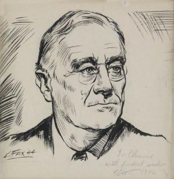 Franklin Delano Roosevelt by 
																	Elton Clay Fax