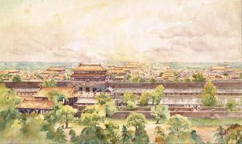 The Forbidden City, Peking (Beijing) from Coal Hill by 
																	Henry George Gandy