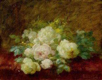 Blumenbouquet auf einem Tisch by 
																	Marthe Elisabeth Barbaud-Kock