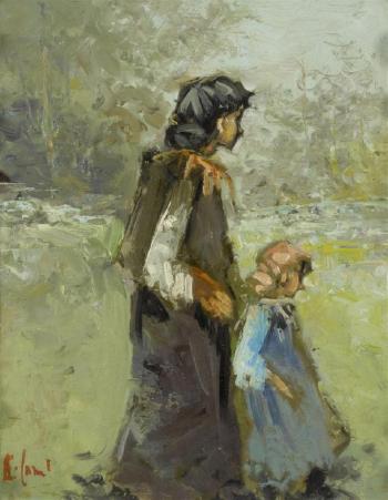 Mutter mit Kind by 
																	Eduardo Cano de la Pena