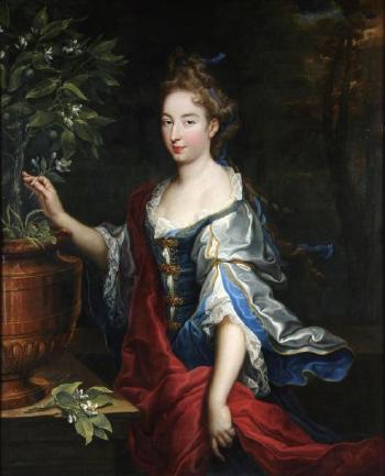 Portrait de femme au citronnier by 
																	Nicolas Fouche