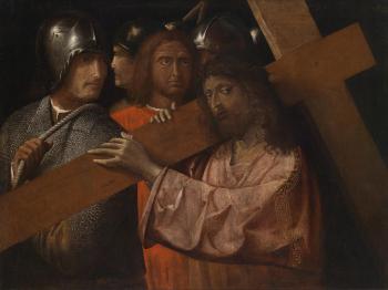 Christ bearing the cross by 
																	Alessandro Panpurino