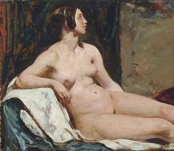 Female nude by 
																	William Etty