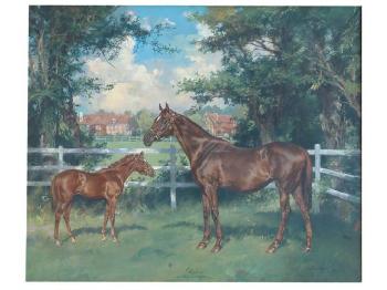 Portrait de cheval : Célistina - grand prix de Deauville 1951 by 
																	Konrad Ignac