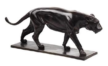 Figure of a panther by 
																	Christian Aeckerlin