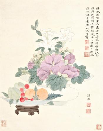 Flowers And Fruits by 
																	 Pan Jingshu