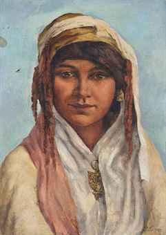 Jeune femme arabe by 
																	Pierre Francis Farrey