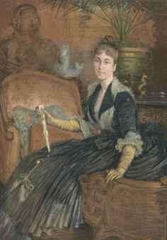 Portrait of Marie-Héloise Jeanne Ferré May by 
																	James Jacques Joseph Tissot