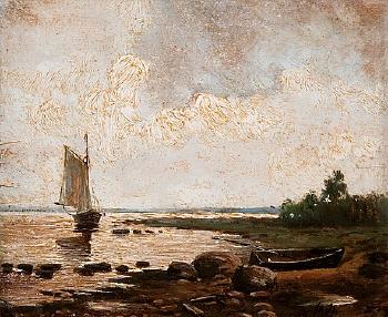 View from the shore by 
																	Feodor Alexandrovitch Wassilieff