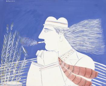 Le fumeur by 
																	Alecos Fassianos