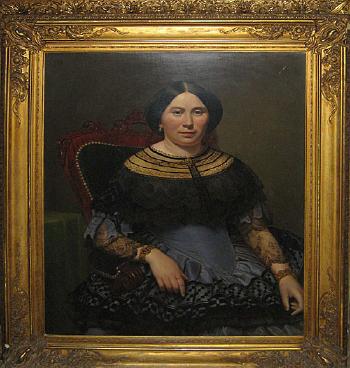 Portret van een dame by 
																	Jean Baptiste Fresez