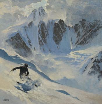 Skifahrer am Großglockner by 
																	Robert Zinner