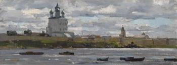 Der große Fluss (Kreml von Pskov) by 
																	Alexandr Timofeyevich Danilichev