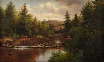 A dam on the river, Pennsylvania by 
																	Clawson S Hammitt