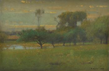 The orchard by 
																	George Inness