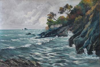 Paesaggio sul mare dopo la tempesta by 
																	Giuseppe Raviglione