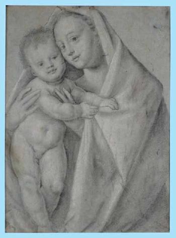Madonna con Bambino by 
																	Bernardino Lanino