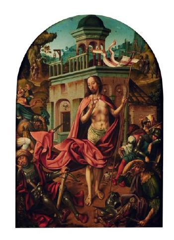 La Résurrection du Christ by 
																			Cornelisz Engelbrechtsz