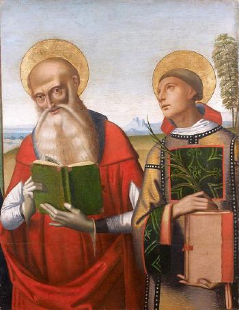 Saint Jérôme et saint Laurent by 
																	Domenico Panetti