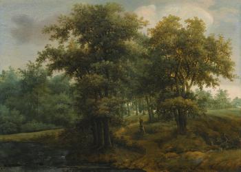 Woodland Scene by 
																	Jan de Lagoor