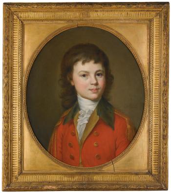 A Portrait Of Count Paul Alexandrovich Stroganoff, Aged 15 by 
																	Jean Voille