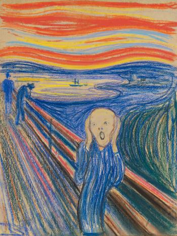 The Scream by 
																			Edvard Munch