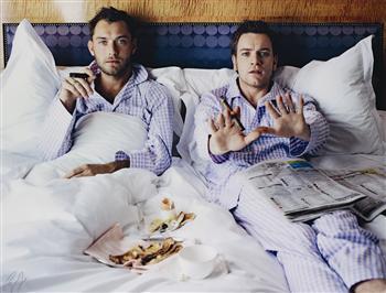 Jude and Ewan in bed by 
																	Lorenzo Agius