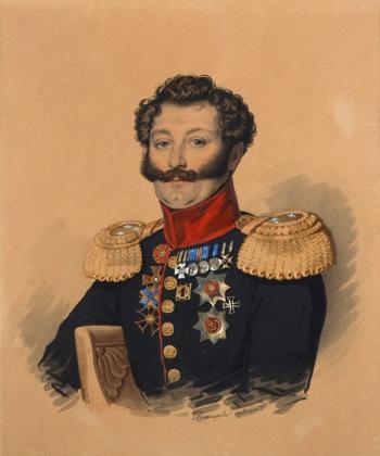 Portrait d'un officier de l’armée impériale russe by 
																	Carl von Hampeln