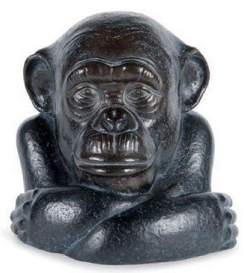 Portrait de chimpanzé by 
																			Florence Jacquesson