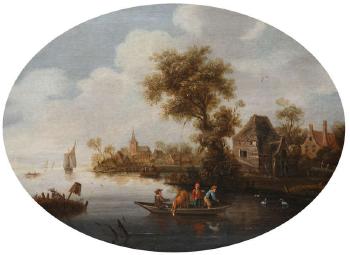 Paysage aquatique by 
																	Jan van Ossenbeeck