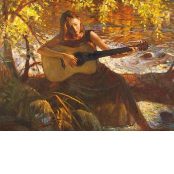 Woman with Guitar by 
																	 Tu Zhiwei