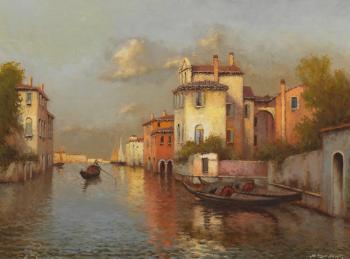 Venice, gondolas by 
																			Yuri Zeleng