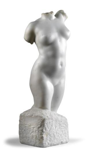 A female torso by 
																	Eugene Clement Dufossez
