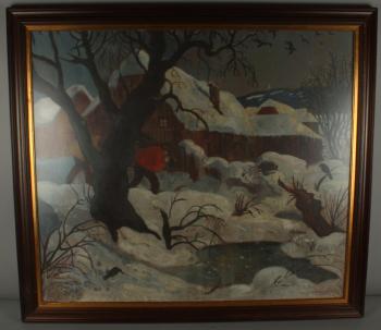 Winterlandschaft by 
																	Albert Zahlbruckner