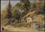 Roadside cottage by 
																	George Russell Dartnell