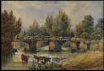 The old footbridge by 
																	George Russell Dartnell