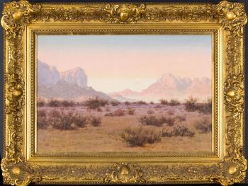 Moonrise on the desert by 
																			Audley Dean Nicols